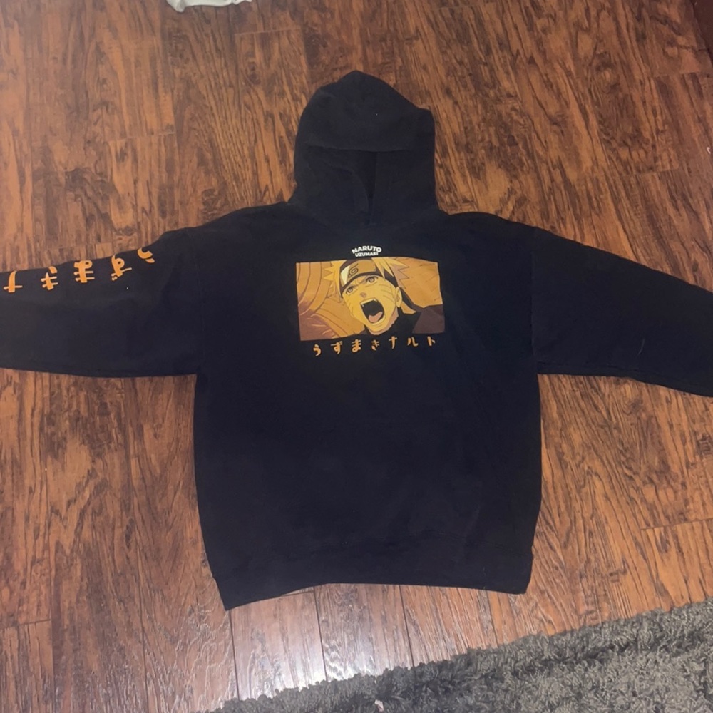 Black naruto uzumaki sweatshirt